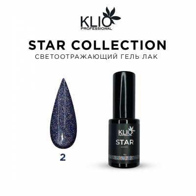 klio star № 002, светоотражающий, 10мл | для-ногтей.рф