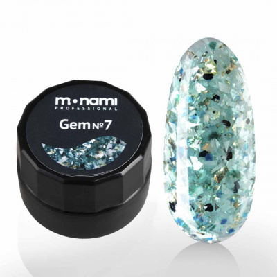 monami gem №007, гель-лак с блестками, 7,5 г | для-ногтей.рф