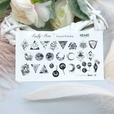 lucky rose black-35 | для-ногтей.рф
