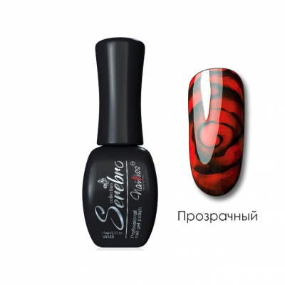 гель-лак для узоров "serebro" прозрачный (основа для растекания), 11 мл  | для-ногтей.рф