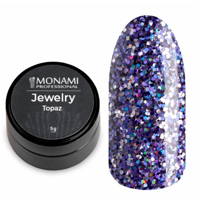 monami гель-лак с блеском jewelry topaz, 5 гр | для-ногтей.рф