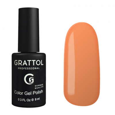 grattol color gel polish sunny orange gtc 120 | для-ногтей.рф