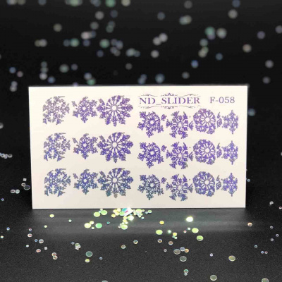 nd slider f-058 (серебро) | для-ногтей.рф