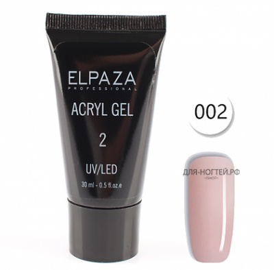 acryl gel elpaza №2, 30 ml | для-ногтей.рф