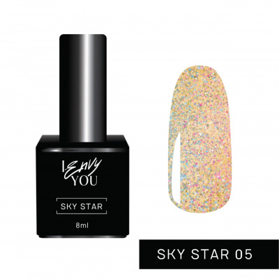 envy sky star №005, гель-лак светоотражающий, 10мл | для-ногтей.рф