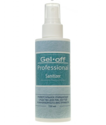 антисептик gel-off sanitizer, 150 мл | для-ногтей.рф