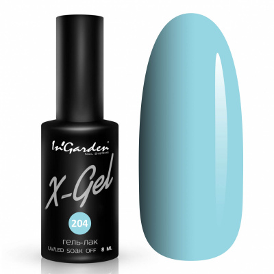 ingarden x-gel №204, гель-лак, 8 мл | для-ногтей.рф