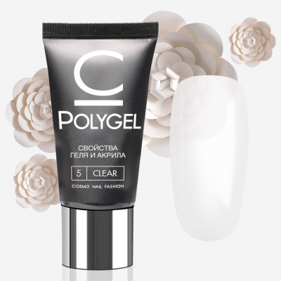 polygel cosmolac 30ml clear | для-ногтей.рф