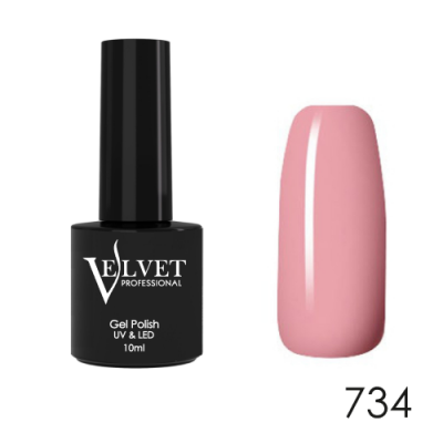 velvet professional №734, гель-лак, 10мл | для-ногтей.рф