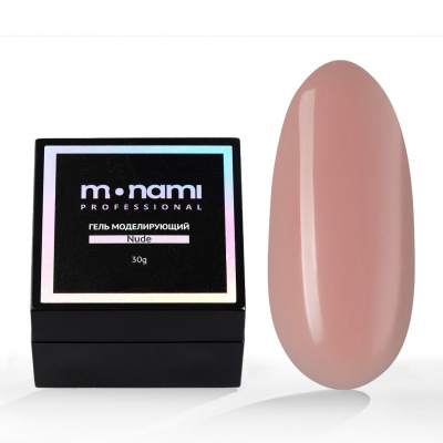 monami gel nude, гель камуфлирующий для наращивания, 30гр | для-ногтей.рф