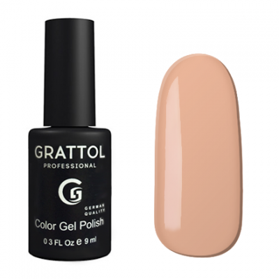 grattol color gel polish light peach gtc 078 | для-ногтей.рф
