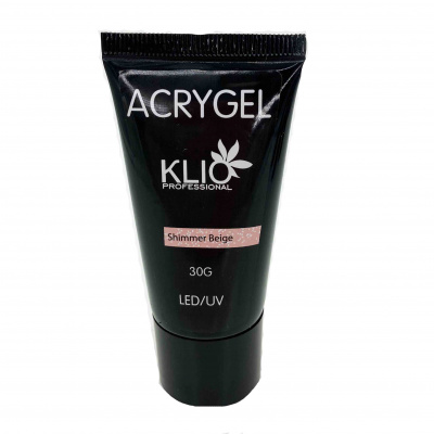 акригель shimmer beige klio 30 г | для-ногтей.рф