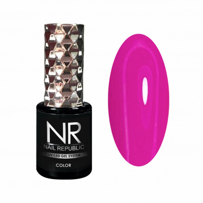 nail republic гель-лак №154, амарантовый, 10мл | для-ногтей.рф