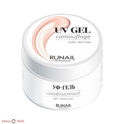 гель runail tea-rose, чайная роза, 56гр | для-ногтей.рф