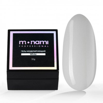 monami gel white, гель камуфлирующий для наращивания, 30гр | для-ногтей.рф