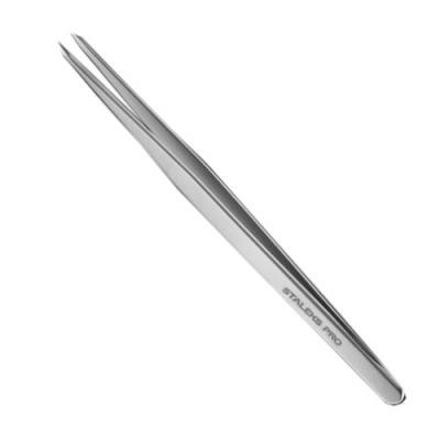пинцет острый staleks pro  expert 30, te-30/2 | для-ногтей.рф