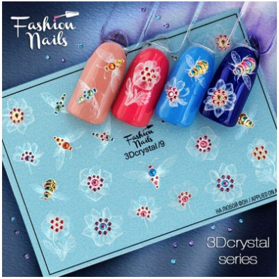 fashion nails 3dcrystal/9 | для-ногтей.рф