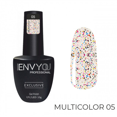 envy №005 multicolor, гель-лак с вкраплениями, 10мл | для-ногтей.рф