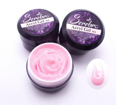 acryl gel "serebro" №4, 15 мл | для-ногтей.рф