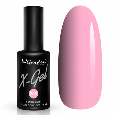 ingarden x-gel №205, гель-лак, 8 мл | для-ногтей.рф