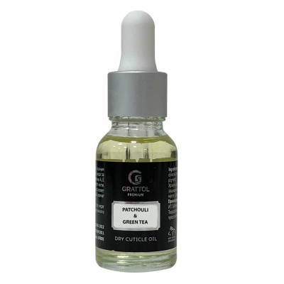 сухое масло для кутикулы и ногтей grattol patchouli & green tea, 15мл | для-ногтей.рф