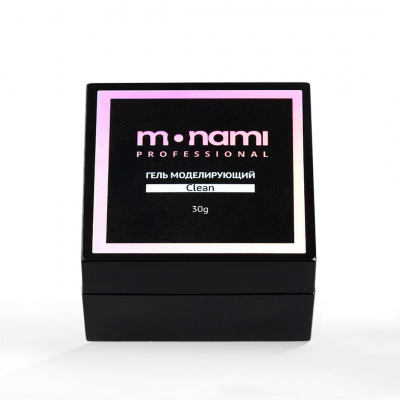 monami gel clean, гель прозрачный для наращивания, 30гр | для-ногтей.рф