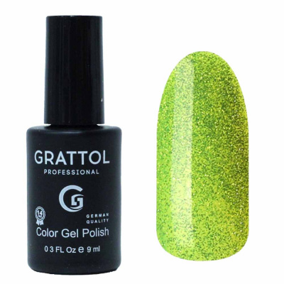 grattol bright neon, светоотражающий №001, 9мл | для-ногтей.рф