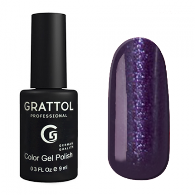 grattol color gel polish shining purple gtc 091 | для-ногтей.рф