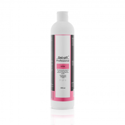 gel-off ср-во extra для снятия гель-лака акрила и искусственных ногтей cleaner professional 400 мл, шт | для-ногтей.рф