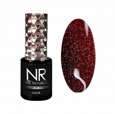 nail republic flash, светоотражающий гель-лак №001, 10мл | для-ногтей.рф