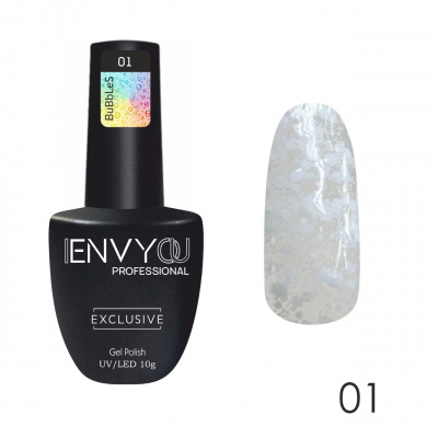 envy гель-лак коллекция bubbles №001, 10ml | для-ногтей.рф