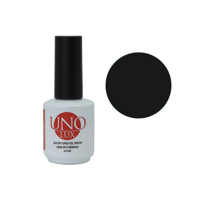 uno lux color gel black, черный №241, 15мл | для-ногтей.рф