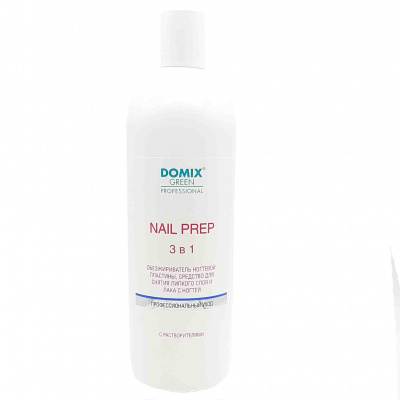 domix nail prep, обезжириватель для ногтей 3 в 1, 1000 мл | для-ногтей.рф