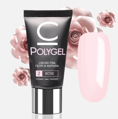 polygel cosmolac rose 30 мл | для-ногтей.рф