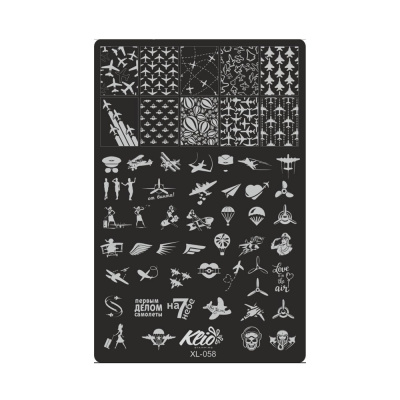 пластина klio xl-058 | для-ногтей.рф