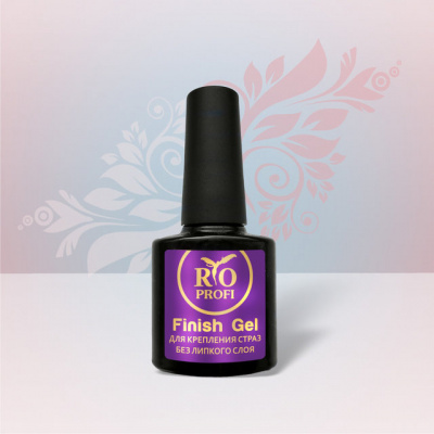 rio profi finish gel для крепления страз супер густой без липкого слоя, 10 мл | для-ногтей.рф